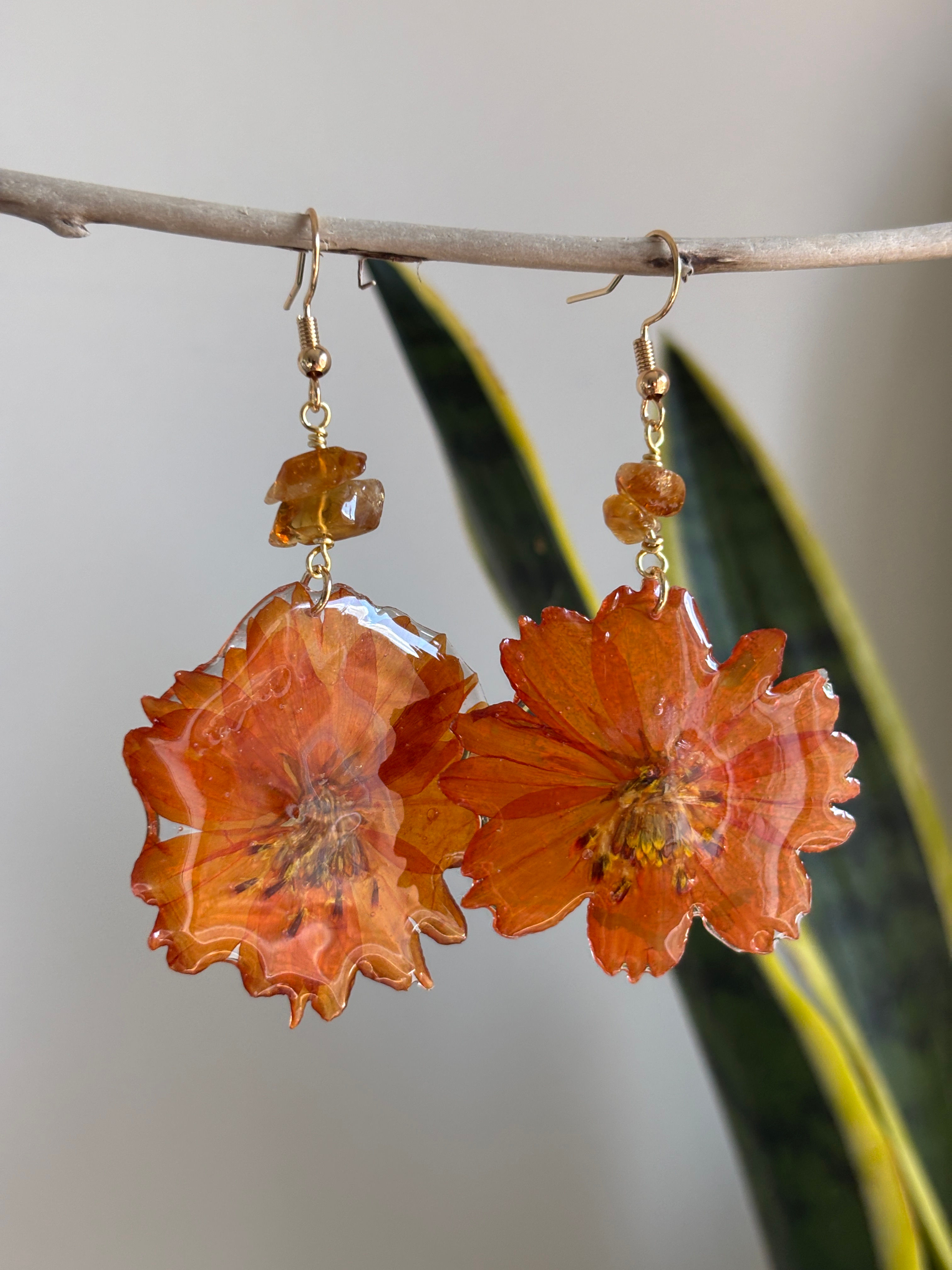 Cosmo & citrine earrings
