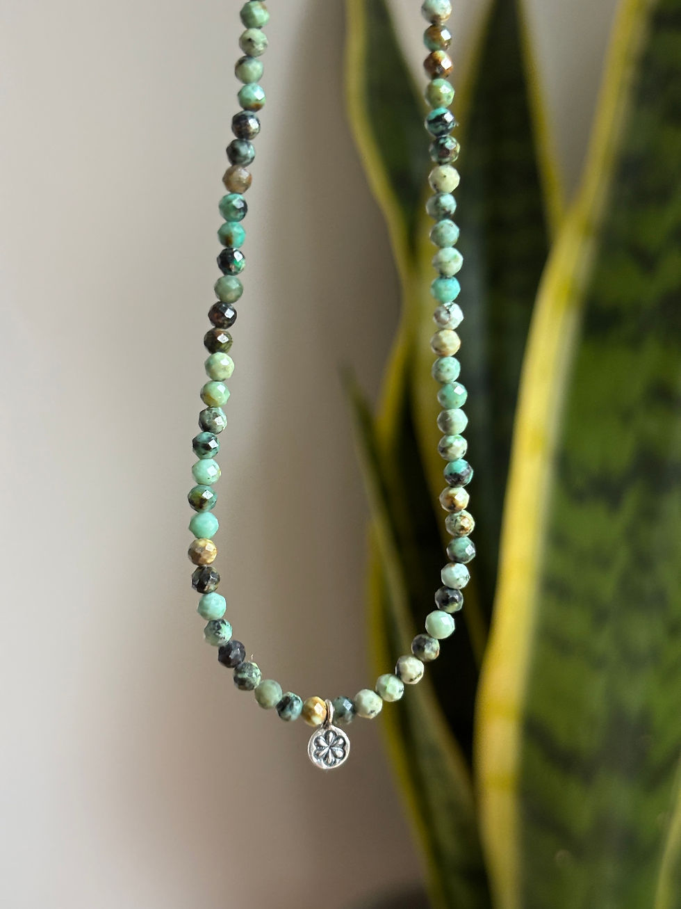Wisdom - Faceted Turquoise Necklace