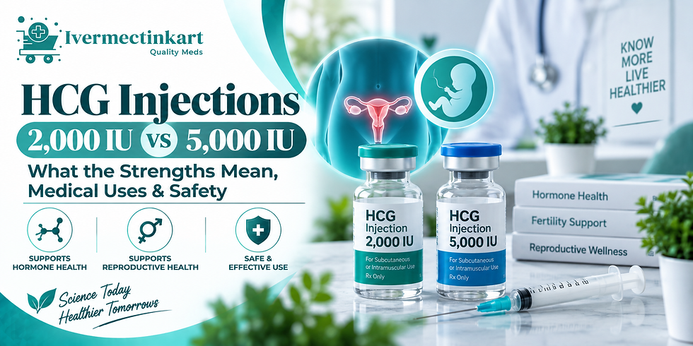 HCG Injections 2,000 IU vs 5,000 IU: What the Strengths Mean, Medical Uses & Safety