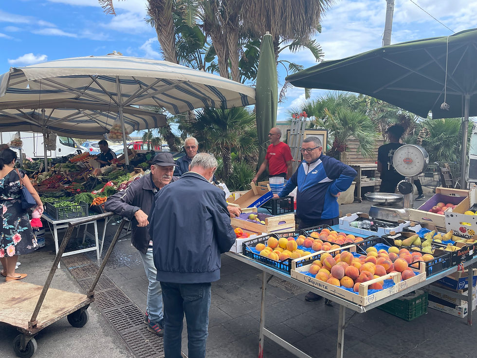 The market in Siracusa is a daily event