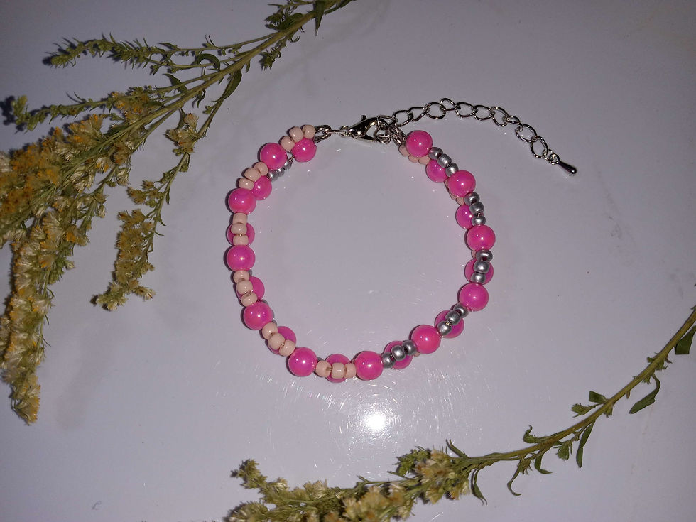Thumbnail: Pink Shimmer Elegance Bracelet