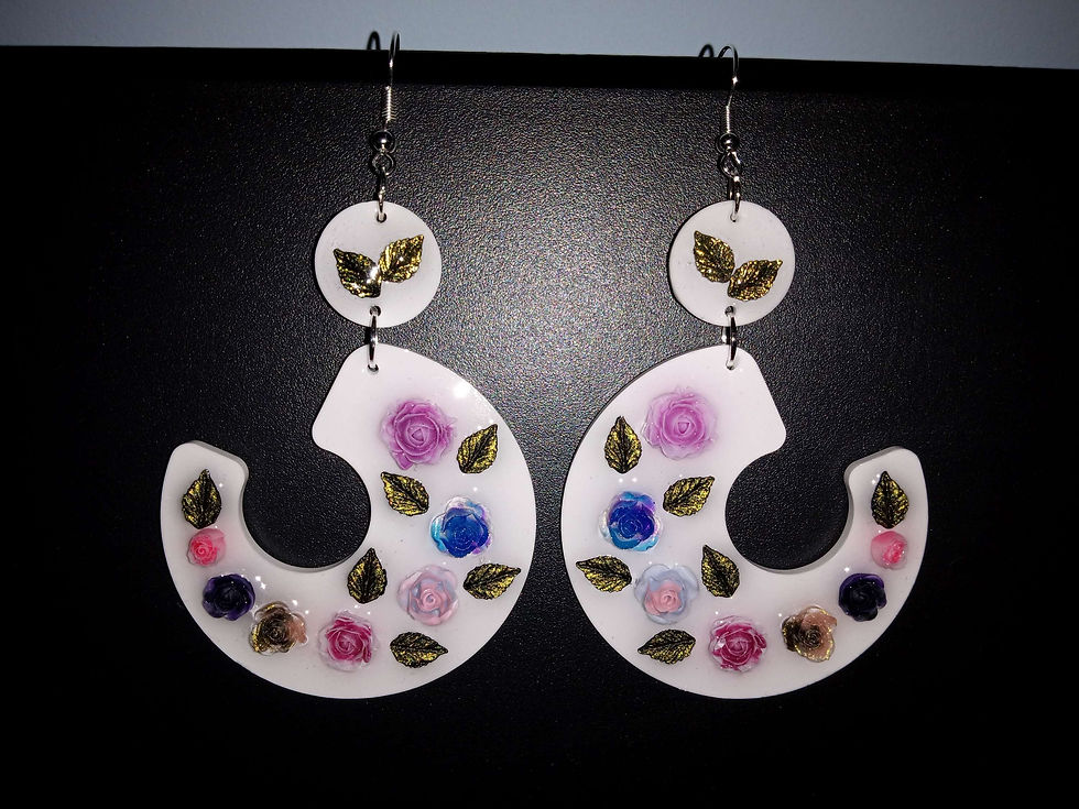 Thumbnail: Rose Reverie Lightweight Danglers