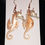 Thumbnail: Resin sea horse earrings
