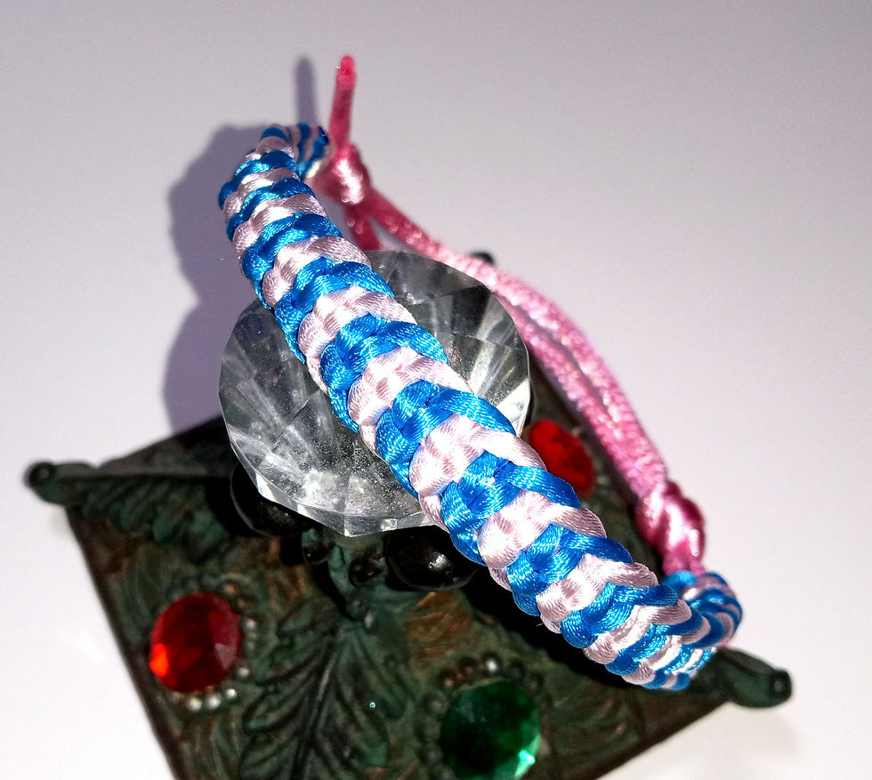 Thumbnail: Unisex Bicolor Macrame Friendship Bracelets