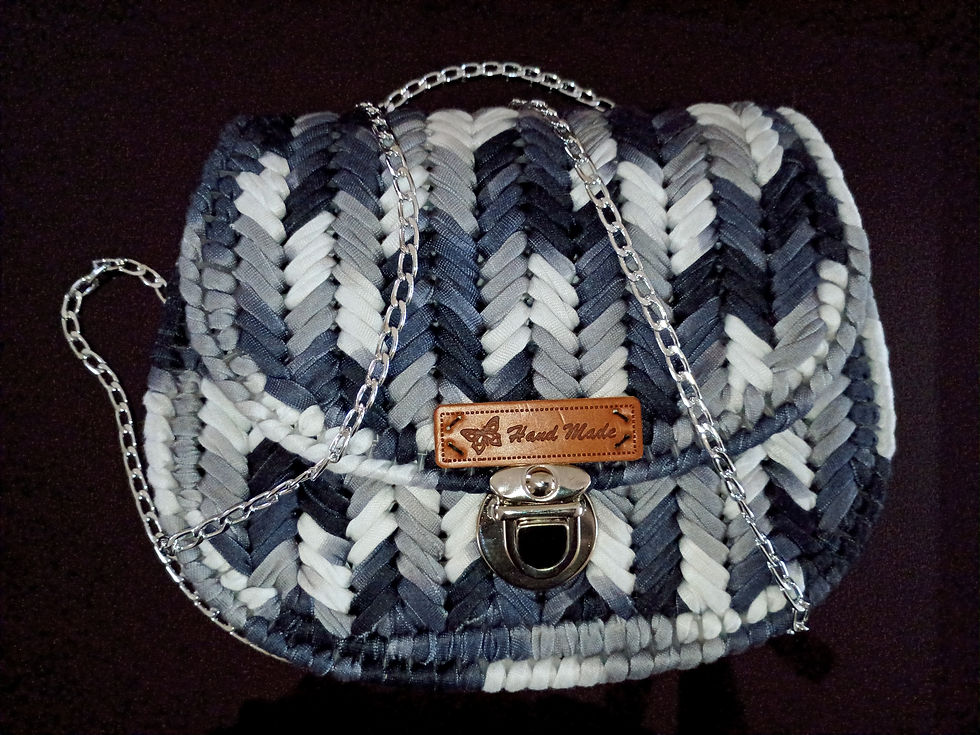 Thumbnail: Woven canvas handbag