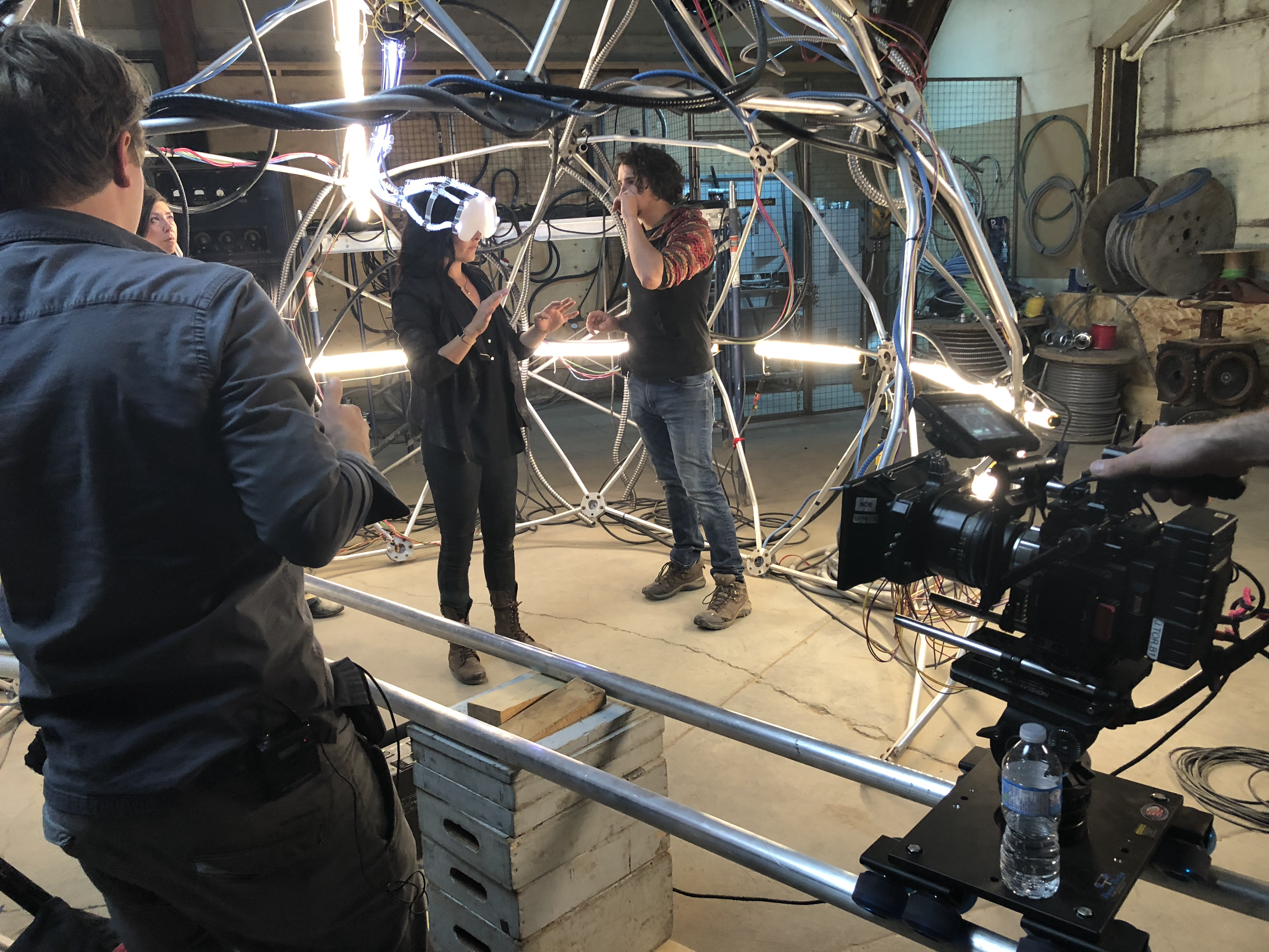 Behind the scenes the rig
