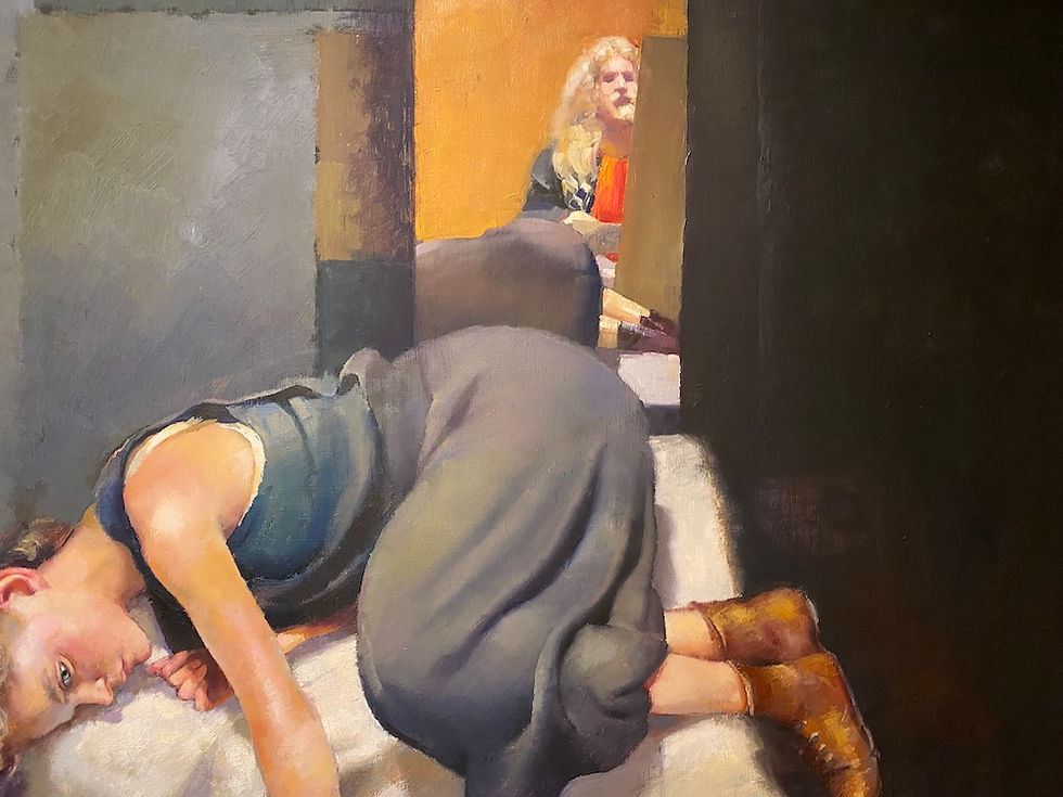 Thumbnail: Robert Lenkiewicz, Painter with Lisa