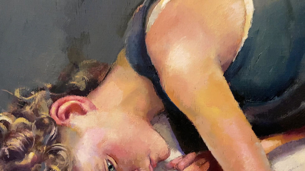 Thumbnail: Robert Lenkiewicz, Painter with Lisa