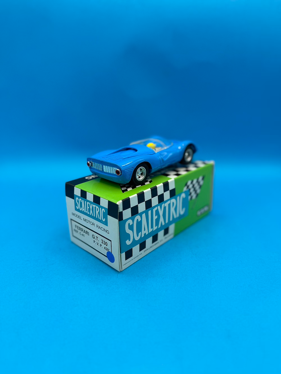 Thumbnail: Spanish Scalextric C41 Ferrari G.T. 330 Light Blue No.21