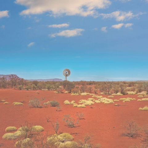 A windmill in the Australian outback