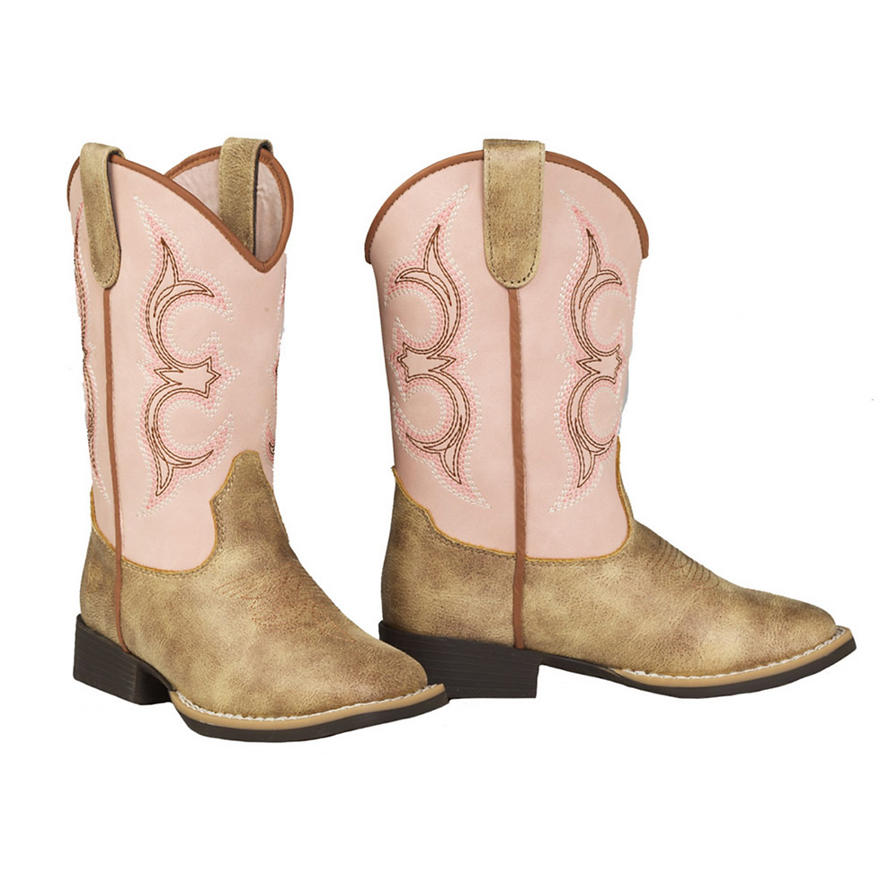 GIRL’S POSY COWGIRL BOOTS, SIZE 3