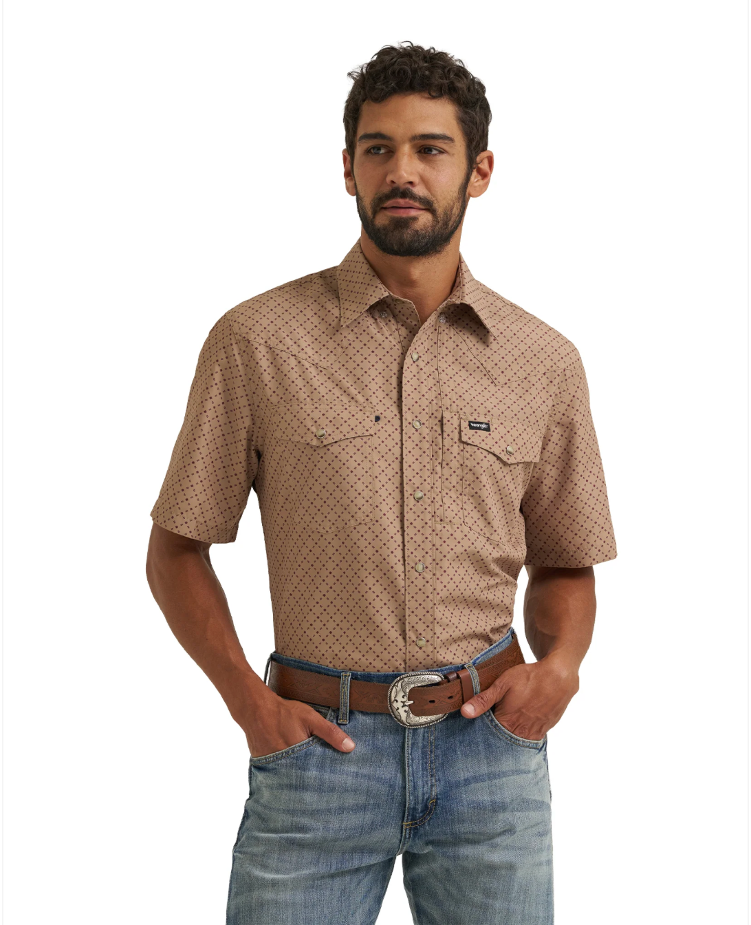 All Terrain Gear Mens Performance Print Shirt: Lattice Kelp