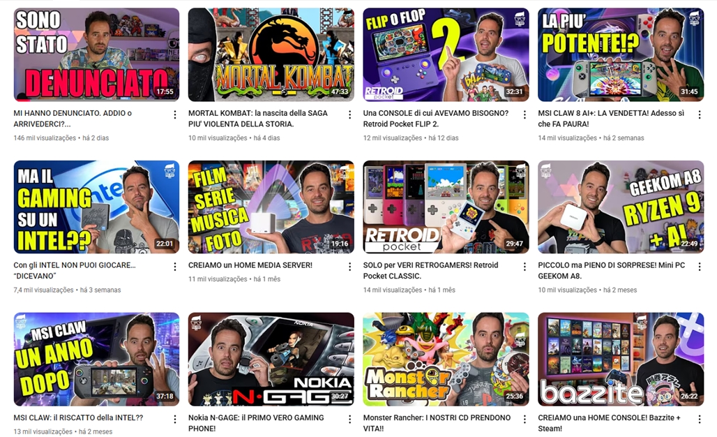 Once Were Nerd tem diversos vídeos sobre consoles com emuladores