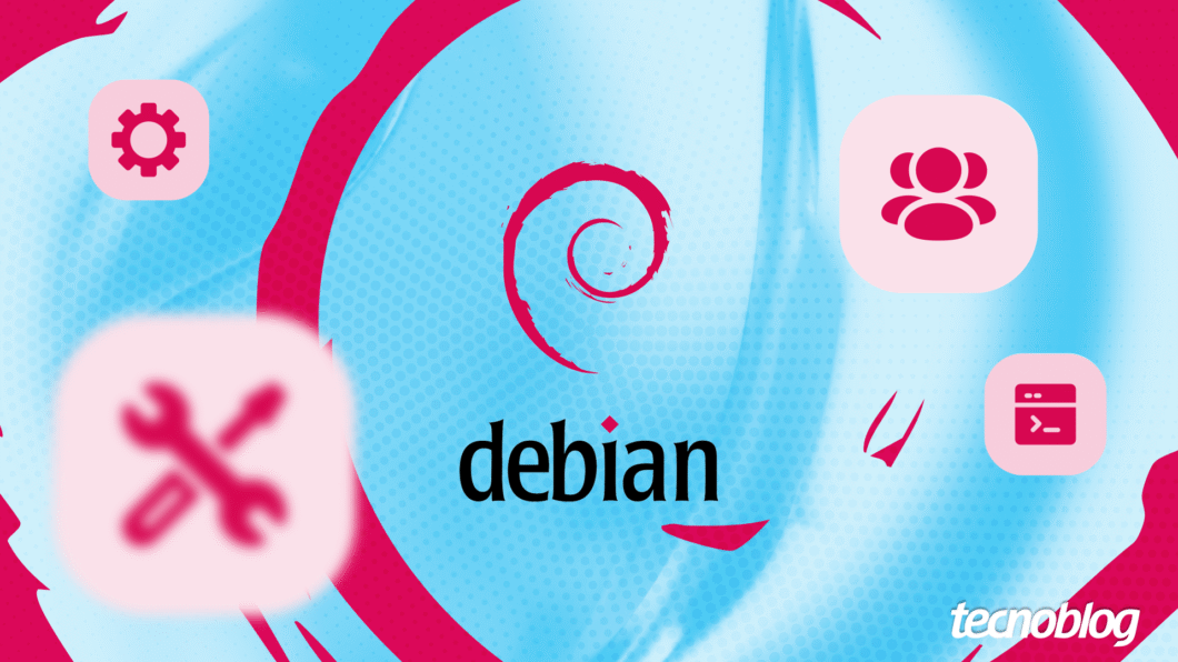 Imagem do logo do Debian