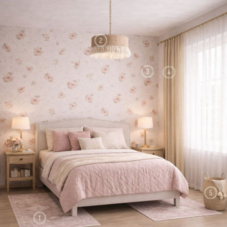 Blush Bed Room Set
