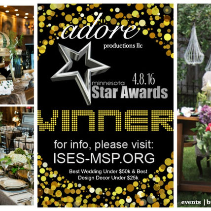 WE WON!!! Adore Wins Awards in Two Wedding Categories