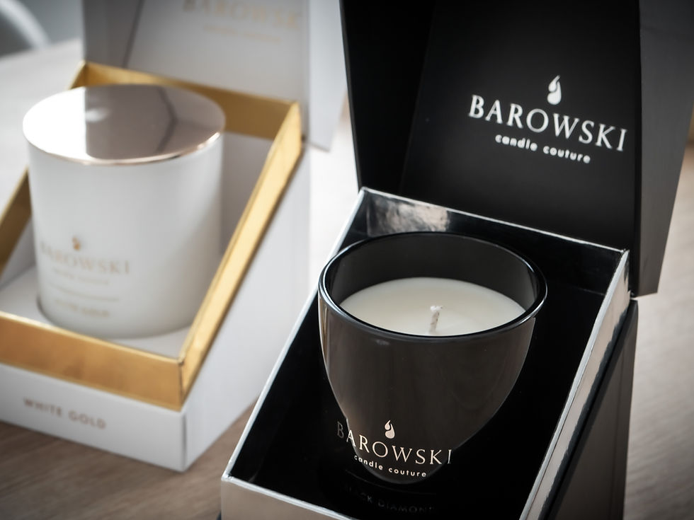 Miniaturbild: Nachfüllbare BAROWSKI Duftkerze – BLACK DIAMOND oder WHITE GOLD