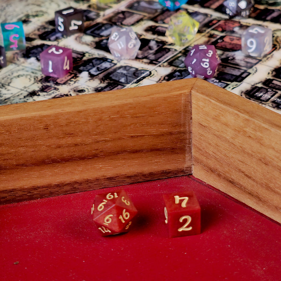 Thumbnail: Hexagonal Dice Tray AMERICAN WALNUT