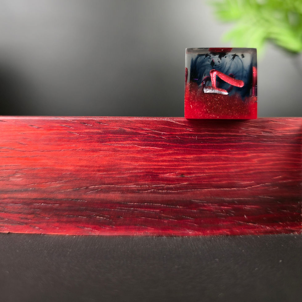 Thumbnail: Hexagonal Dice Tray PADAUK - Large