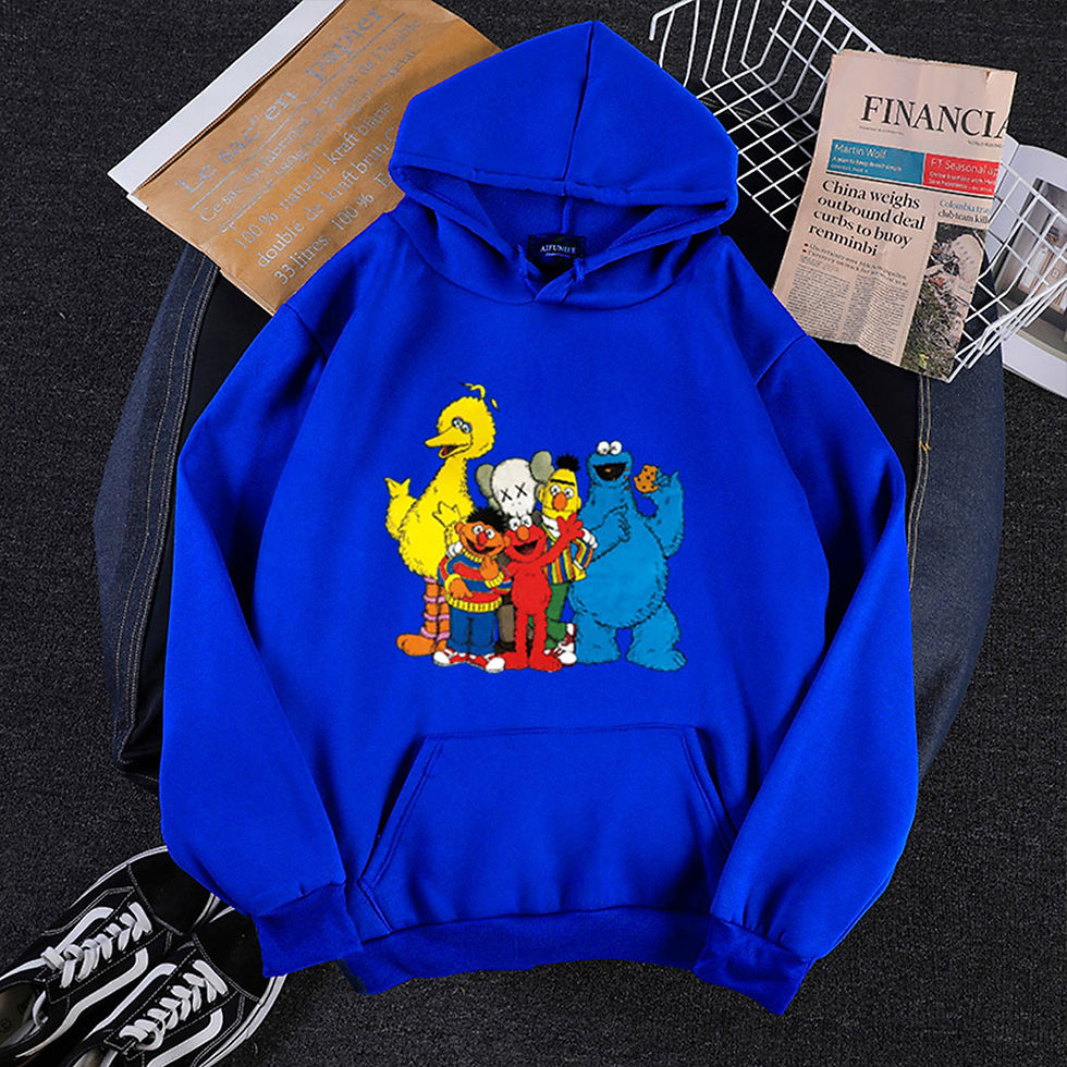 Thumbnail: KAWS Men Women Hoodie Sweatshirt Loose Pullover Purple L