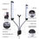 Thumbnail: Rotatable LED Fill Light Dimmable Flexible Dual Arm for Cellphone Live Video