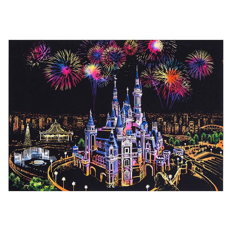 Thumbnail: Creative DIY Scratch Bright City Night View Scraping Painting World Sightseeing