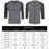Thumbnail: Young Horse Men's 3/4 Sleeve Slim Cotton Henley T-Shirts Deep Gray S