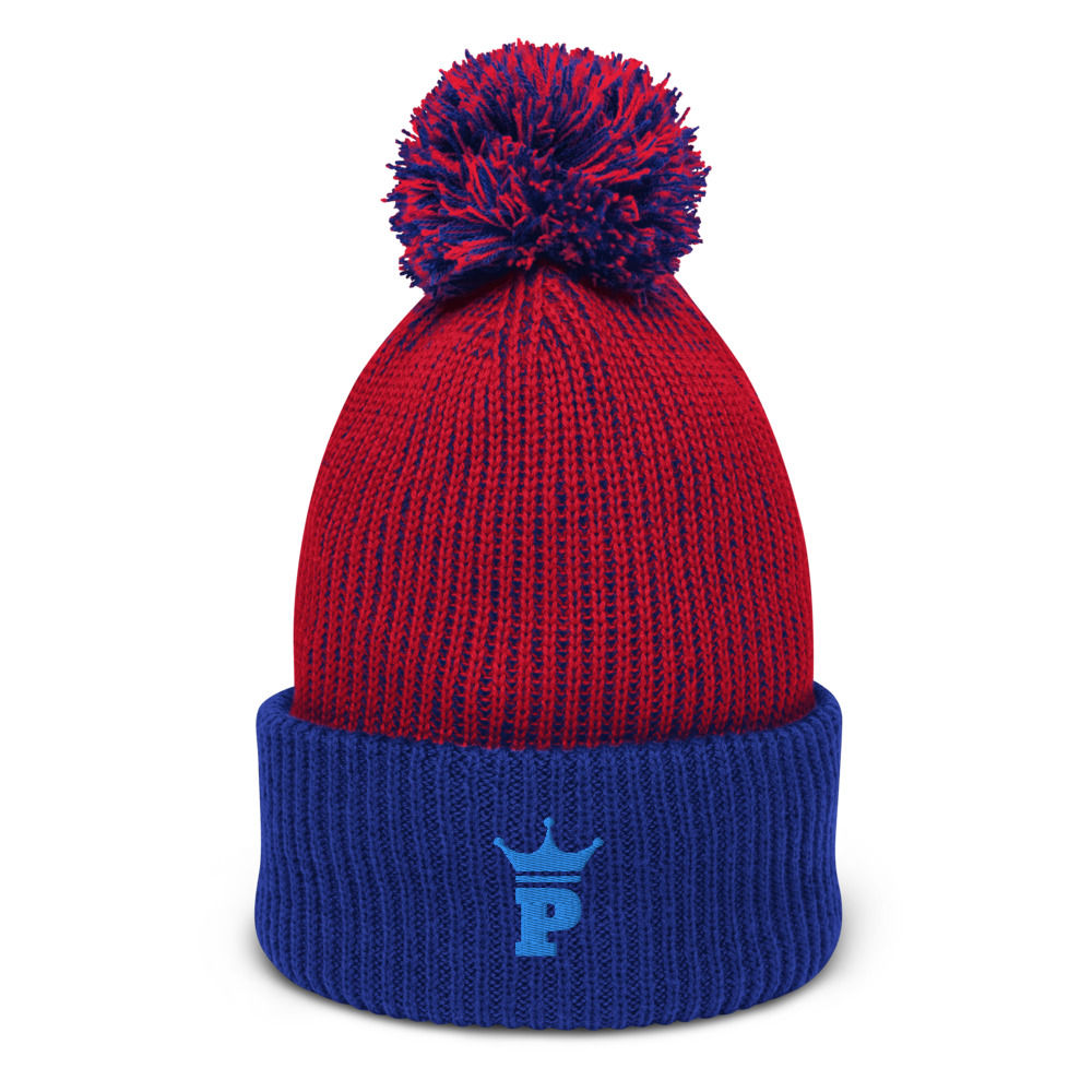 PRIMEFUL BLESSED BLUE Pom-Pom Beanie