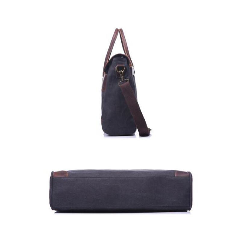 Thumbnail: Retro Canvas Messenger Bag YD1991 (RockCow)
