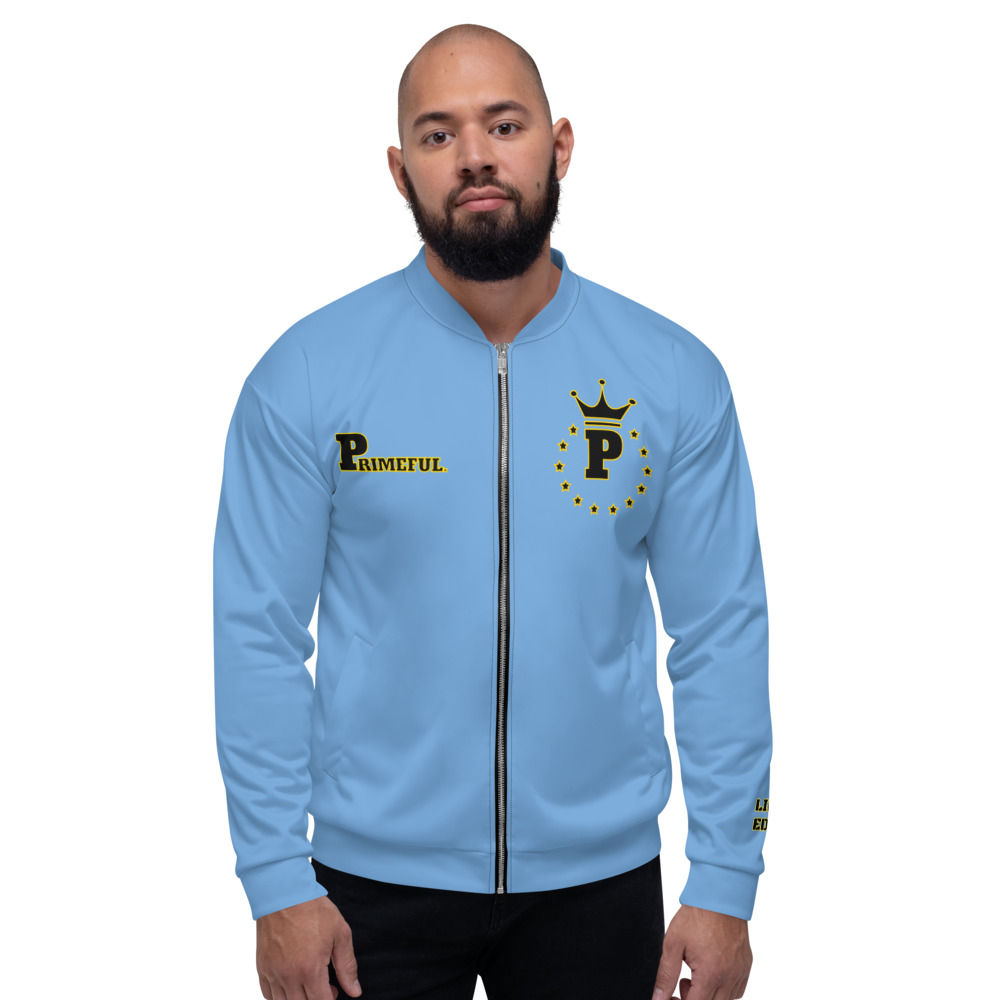 PRIMEFUL GOLD STANDARD BLUE LIMITED EDITION Men's Bomber Jacket