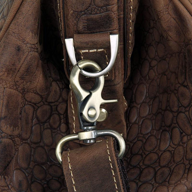 Thumbnail: Designer Vintage Leather Business Travel Bag 7281 (RockCow)