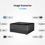 Thumbnail: KB2 Mini PC Computer Host Square Windows10/Linux Black