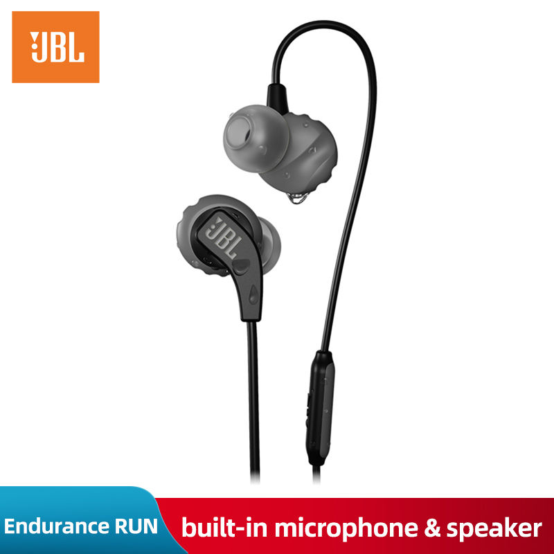 Thumbnail: JBL Endurance Run Wired Earphones In-line Control In-Ear Sweatproof Sports BLACK