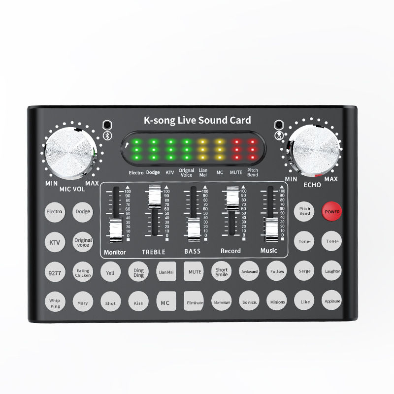 Thumbnail: DC5V 1A K-Song Studio Audio Mixer Streamer Live Sound Card