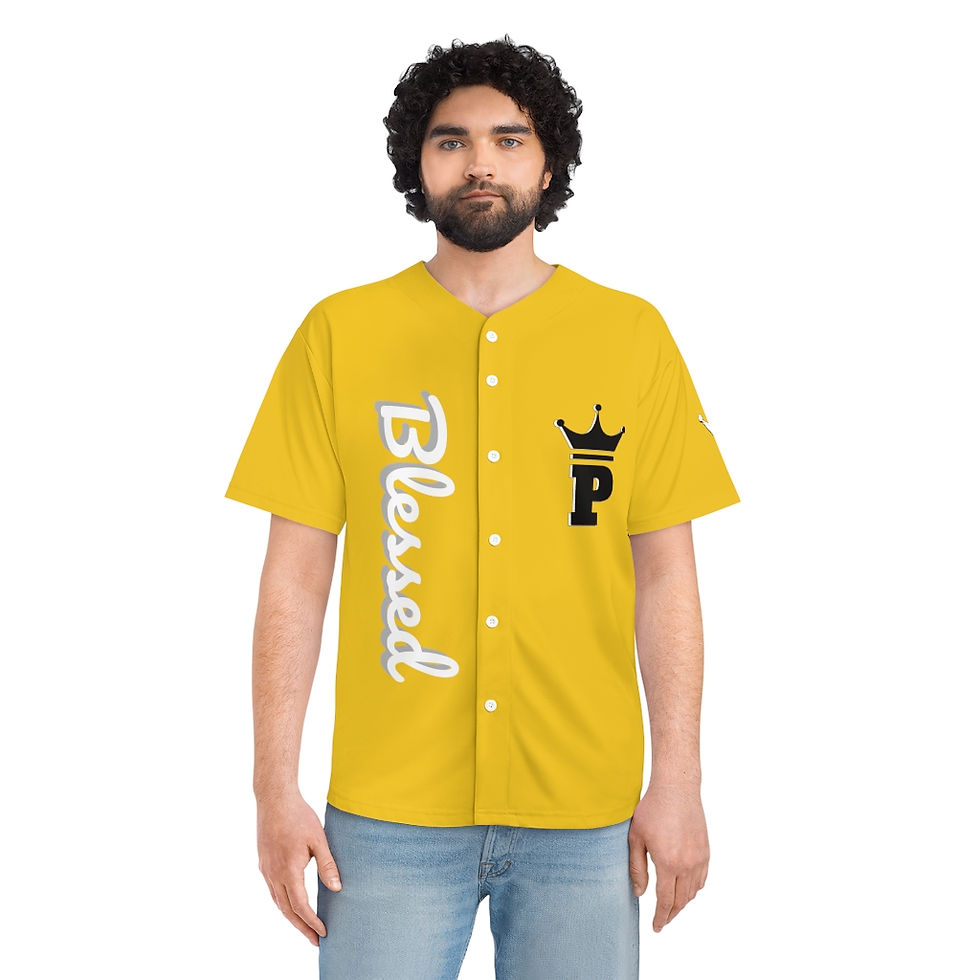 Thumbnail: PRIMEFUL BLESSED ZION PROPHETS YELLOW Men's Baseball Jersey