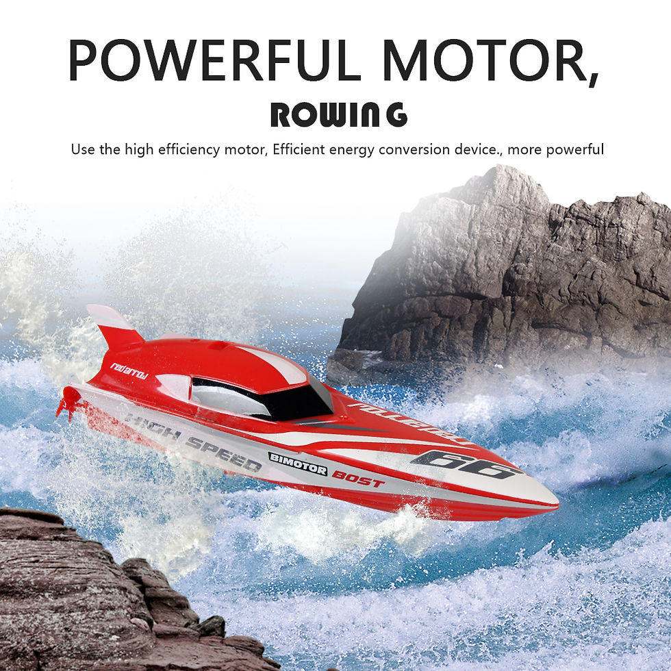 Thumbnail: Cool 2.4G Kids Toys 4 Functions Mini RC Speedboat Boat Remote Control Toys for B