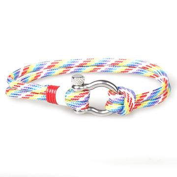 Thumbnail: Navy Style Paracord Bracelet with Stainless Steel Shackle Buckle (GETDRIP)