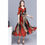 Thumbnail: THE LEOPARD Women Elegant Print Knee-length Leopard Print Fashion Dress green M