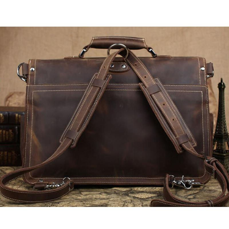 Thumbnail: Handmade Vintage Leather Travel Bag 7161 (RockCow)