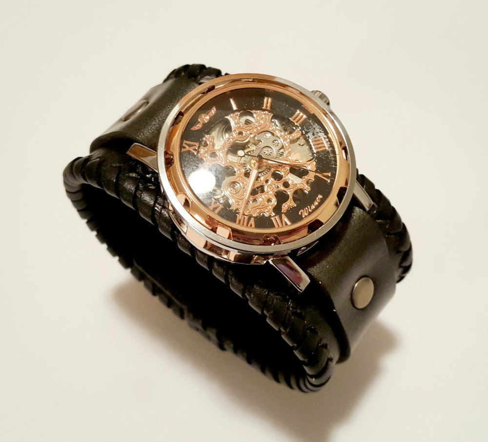 Roulette - Unisex Steampunk Wrist Watch (Vilon Leather)