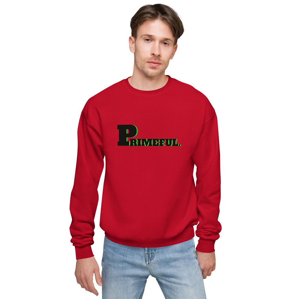 Thumbnail: PRIMEFUL PRIME-STAR EMERALD Unisex fleece sweatshirt