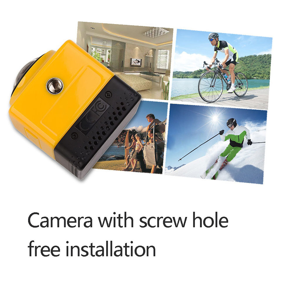 Thumbnail: CUBE360 Outdoor WIFI Mini Sports Camera HD Panoramic 360 Degree Waterproof BLUE