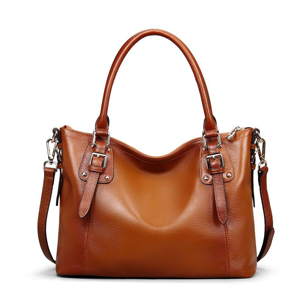 Colours Women's Leather Totes Work Satchel Designer Handbag SL9202 (RockCow)
