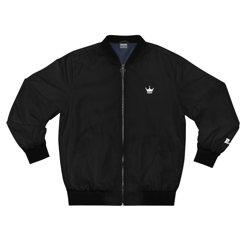 PRIMEFUL BLACK PRO CLASSIC Men's AOP Bomber Jacket