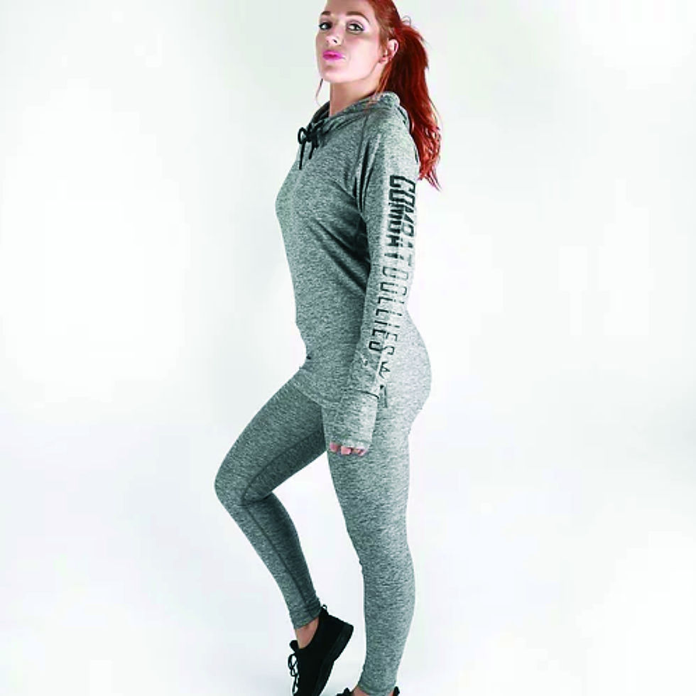 Thumbnail: Overhead Grey Gym Hoodie (Combat Dollies)