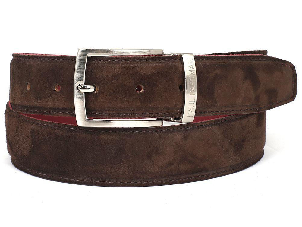 Men's Brown Suede Belt (PAUL PARKMAN)
