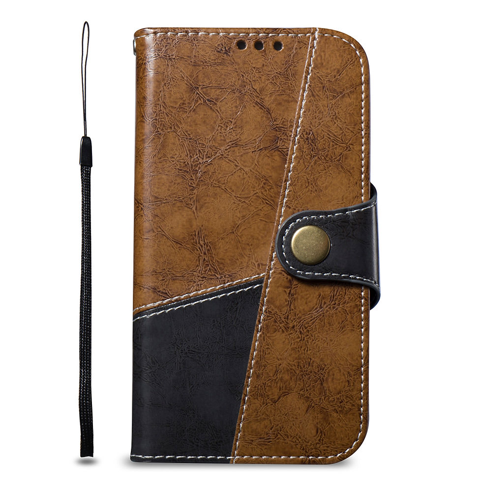 Thumbnail: For iPhone XS MAX 6.5 inch Hit Color Stitching Leather Protective Phone Case