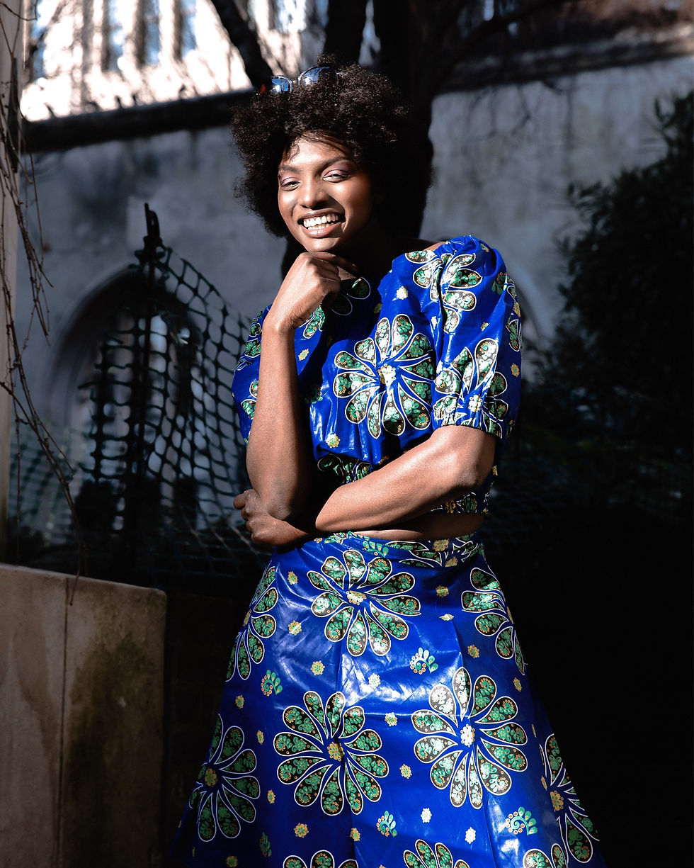 Thumbnail: Ankara Clothing African Print Bardot Top Ankara Top (Continent Clothing)