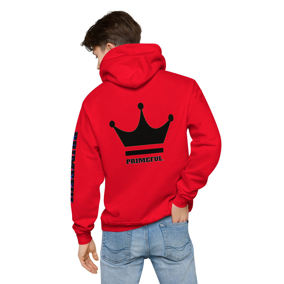 Thumbnail: PRIME UNITY BLUE Men's fleece hoodie