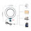 Thumbnail: USB 3 Modes Dimmable Led Ring Vlogging Photography Video Lights with Tripod 9in